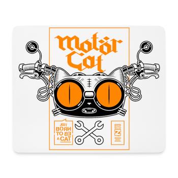 MOTORCAT 02 - Tapis de souris (format paysage) - blanc - Devant