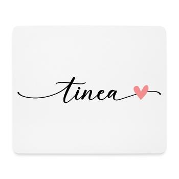 Tinea Nom Calligraphie Police - Tapis de souris (format paysage) - blanc - Devant