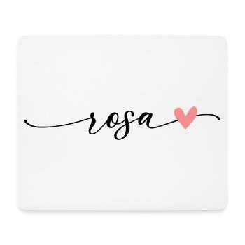 Pink Name Calligraphy Font - Mouse Pad (horizontal) - white - Front