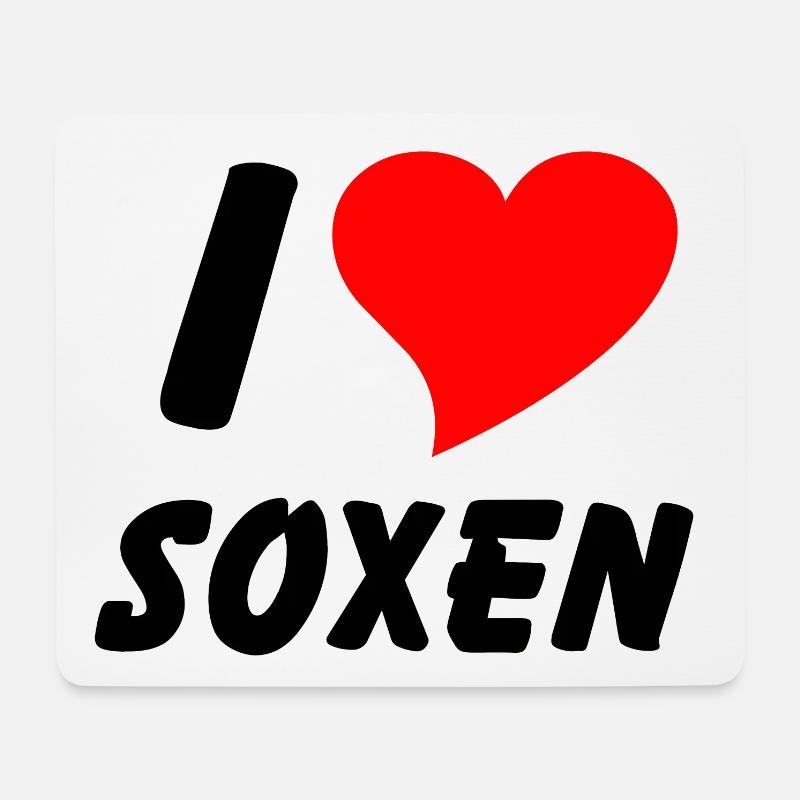 I love Soxen - Siebenbürger - Mousepad (Querformat) - Weiß