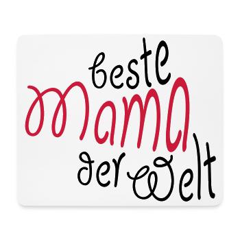 Gift for Mom - Best Mum - Mouse Pad (horizontal) - white - Front