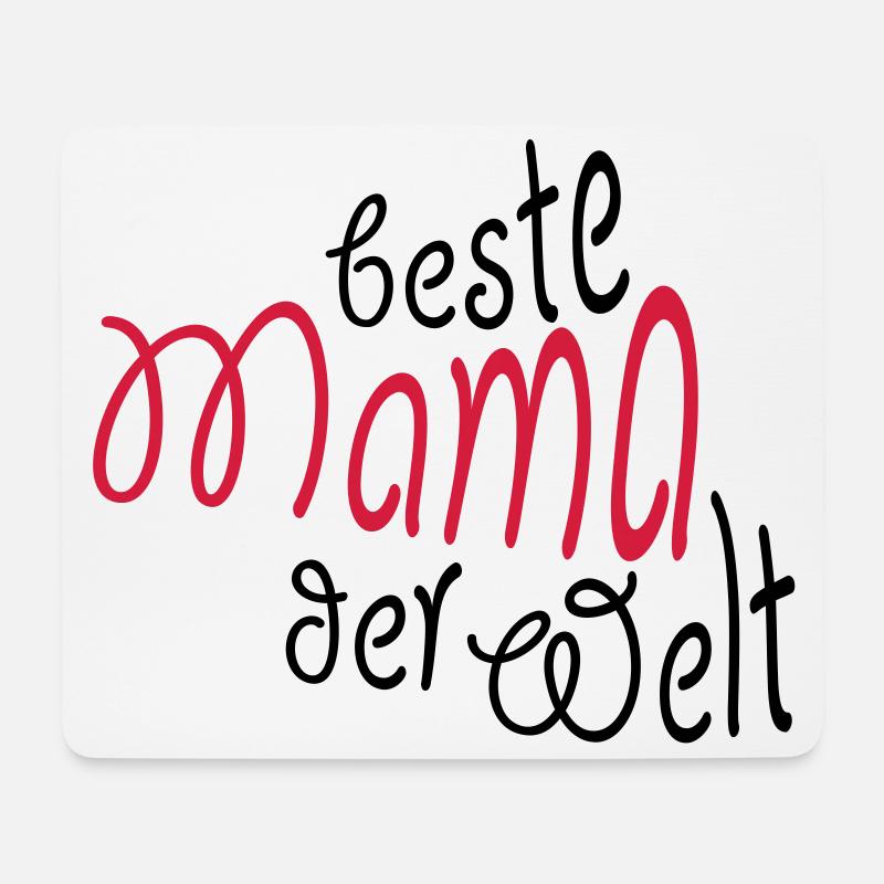 Geschenk für Mama - Beste Mama der Welt - Mousepad (Querformat) - Weiß