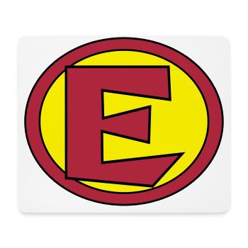 Super, Superheld, Superheldin, Hero, E - Mouse Pad (horizontal) - white - Front