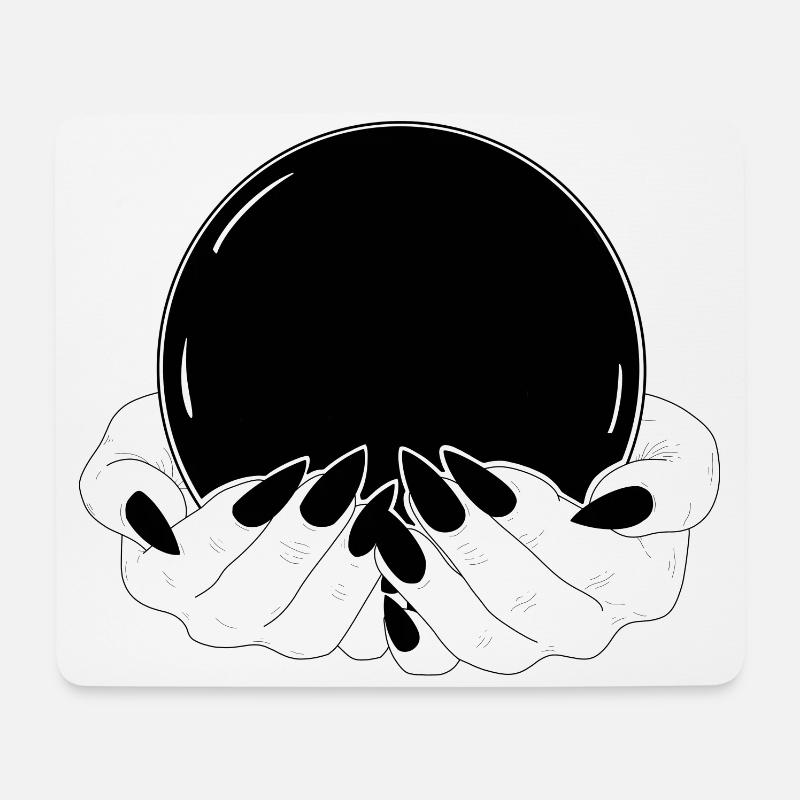 La boule magique - Tapis de souris (format paysage) - blanc