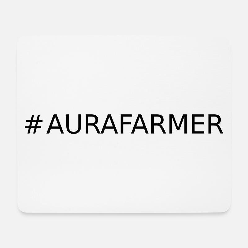 #AURAFARMER - Tapis de souris (format paysage) - blanc