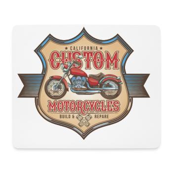 Custom Motorcycles - Mouse Pad (horizontal) - white - Front