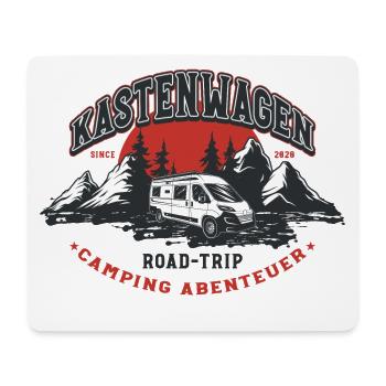 Kastenwagen Road-Trip Abenteuer - Mousepad (Querformat) - Weiß - Vorne