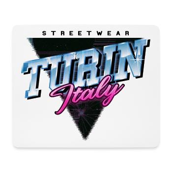 Turin Torino Italien Stadt Skyline Vintage Retro - Mousepad (Querformat) - Weiß - Vorne