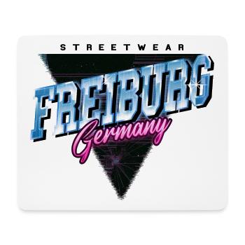Freiburg Deutschland Stadt Skyline Vintage Retro - Mousepad (Querformat) - Weiß - Vorne