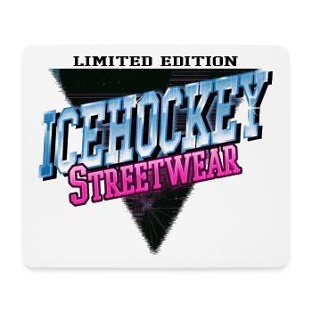 Eishockey Sport Neon Vintage Retro Streetwear - Mousepad (Querformat) - Weiß - Vorne