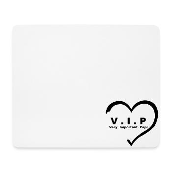 VIP Sehr wichtiger Opa Opa Herz 01 - Mousepad (Querformat) - Weiß - Vorne