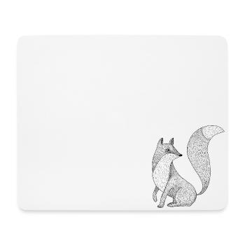Fox - Mouse Pad (horizontal) - white - Front