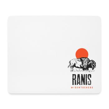 Ostthüringen Merch - Wisentgehege Ranis - Mousepad (Querformat) - Weiß - Vorne