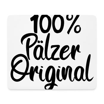 100% Pfälzer Original - Mousepad (Querformat) - Weiß - Vorne