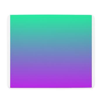 Regenbogen Farbverlauf Türkis Grün Lila Violett - Mousepad (Querformat) - Weiß - Vorne