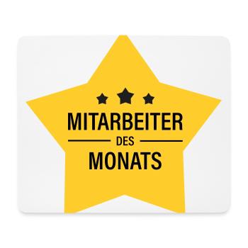 Mitarbeiter des Monats - Mousepad (Querformat) - Weiß - Vorne