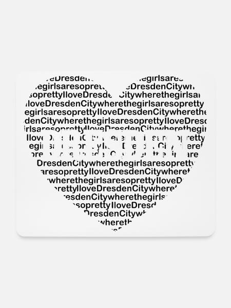 DRESDEN - Mousepad (Querformat) - Weiß