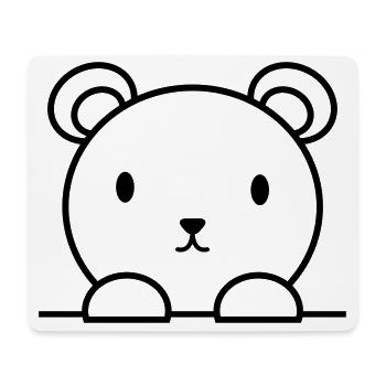 Bär - Mousepad (Querformat) - Weiß - Vorne