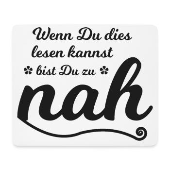 Lustig - Mousepad (Querformat) - Weiß - Vorne