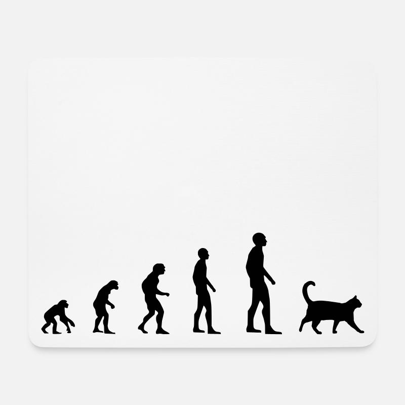 Cat - Evolution - Mouse Pad (horizontal) - white