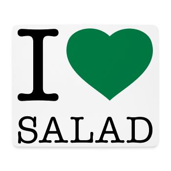 J’ADORE LA SALADE - Tapis de souris (format paysage) - blanc - Devant