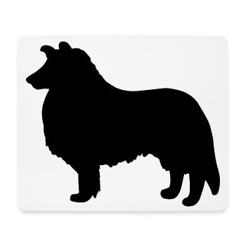 Collie Dog - Mouse Pad (horizontal) - white - Front
