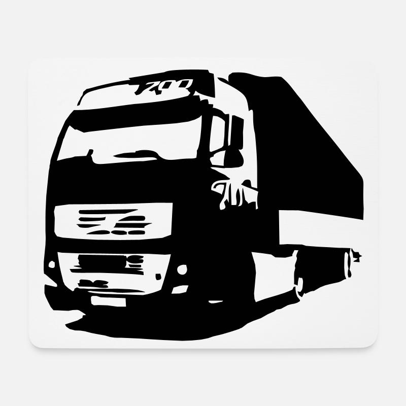 truck - Mousepad (Querformat) - Weiß