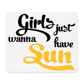 Sonne - Mousepad (Querformat) - Weiß - Vorne