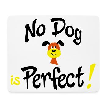 funny dog - Mouse Pad (horizontal) - white - Front