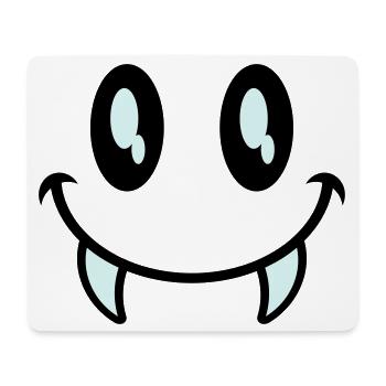 kleines monster smiley - Mousepad (Querformat) - Weiß - Vorne