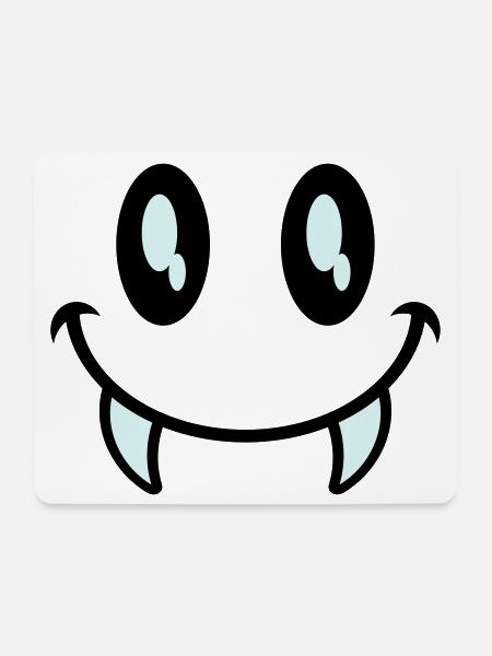 kleines monster smiley - Mousepad (Querformat) - Weiß