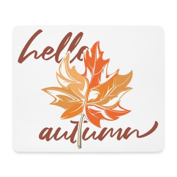 Maple leaf Mapleleaf Automne Automne - Tapis de souris (format paysage) - blanc - Devant