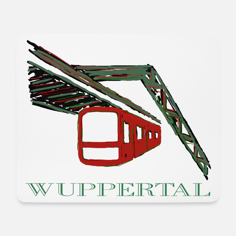 Schwebebahn - Mousepad (Querformat) - Weiß