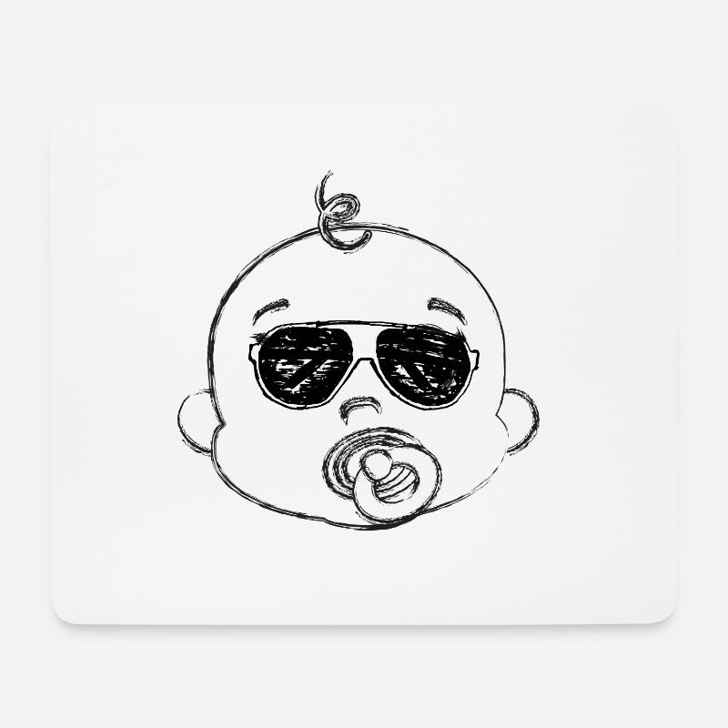 Geschenkidee, lustig, Familie, Baby, Spaß, cool, Weihnachten - Mousepad (Querformat) - Weiß