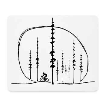 Bike Fans Bergen Tour Nature Sport Gift Idea - Mouse Pad (horizontal) - white - Front