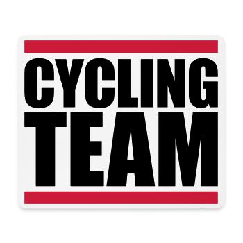 Équipe cycliste sportive - Tapis de souris (format paysage) - blanc - Devant