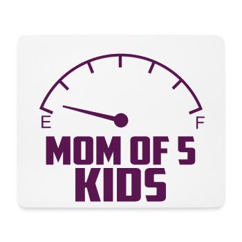 Mother of 5 children - Mouse Pad (horizontal) - white - Front