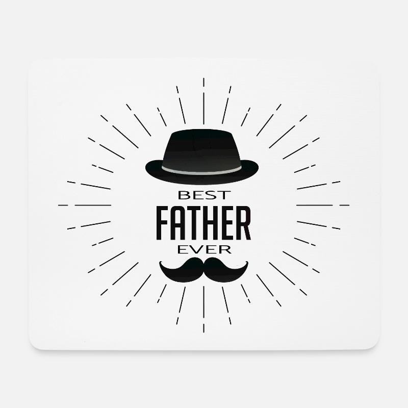 Bester Vater aller Zeiten - Mousepad (Querformat) - Weiß