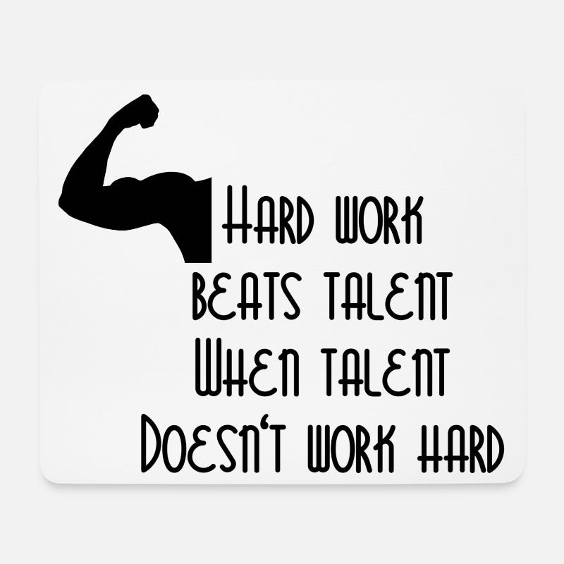 Talent Sport - Mousepad (Querformat) - Weiß
