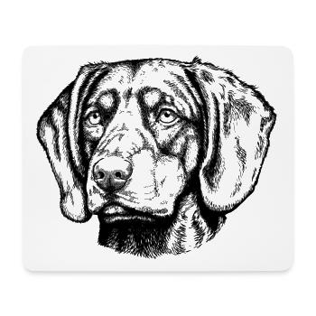 Brandelbracke Portrait - Tapis de souris (format paysage) - blanc - Devant