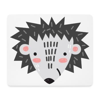 Igel "Max" - Mousepad (Querformat) - Weiß - Vorne