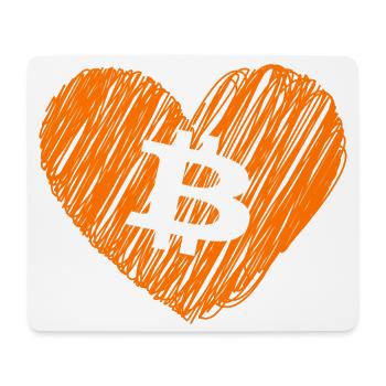 Bitcoin Crypto Cryptocurrency Splash - Mouse Pad (horizontal) - white - Front
