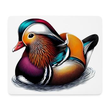 Mandarin duck - Mouse Pad (horizontal) - white - Front