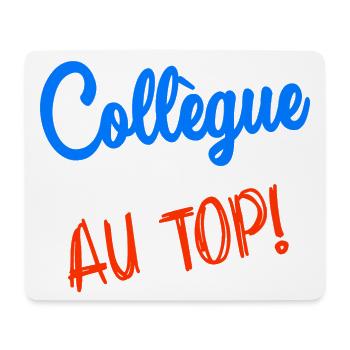 COLLEGUE. RETRAITE. RETRAITE. RETRAITEE - Tapis de souris (format paysage) - blanc - Devant