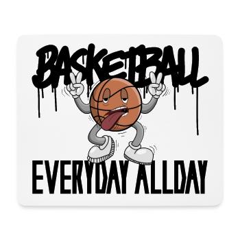 Basketball – dynamisches Sportmotiv - Mousepad (Querformat) - Weiß - Vorne