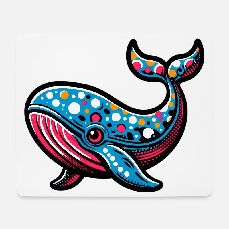 Wal - Mousepad (Querformat) - Weiß