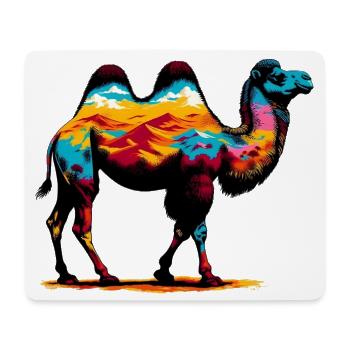 Chameau - Tapis de souris (format paysage) - blanc - Devant