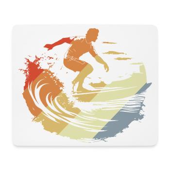 Surfing Vintage - Mousepad (Querformat) - Weiß - Vorne