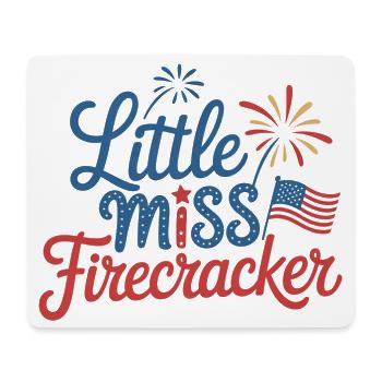 Little Miss Firecracker - Mousepad (Querformat) - Weiß - Vorne