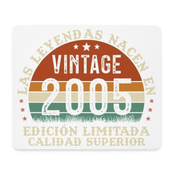 2005 Retro Vintage Geburtstagsgeschenk - Mousepad (Querformat) - Weiß - Vorne